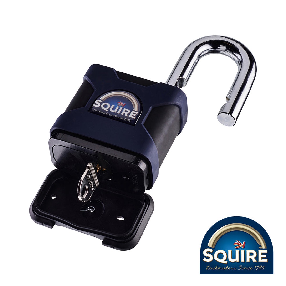 Squire - Stronghold Padlock - Open Shackle - SS80S 80mm (1 Each Blister Pack)