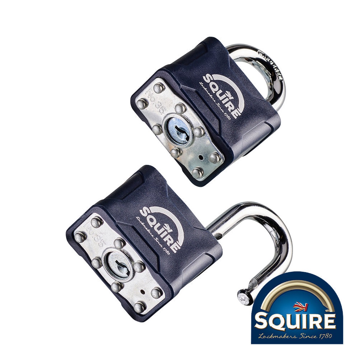Squire - Stronglock Laminated Padlock - Keyed Alike - 35T 40mm (2 Pieces Blister Pack)