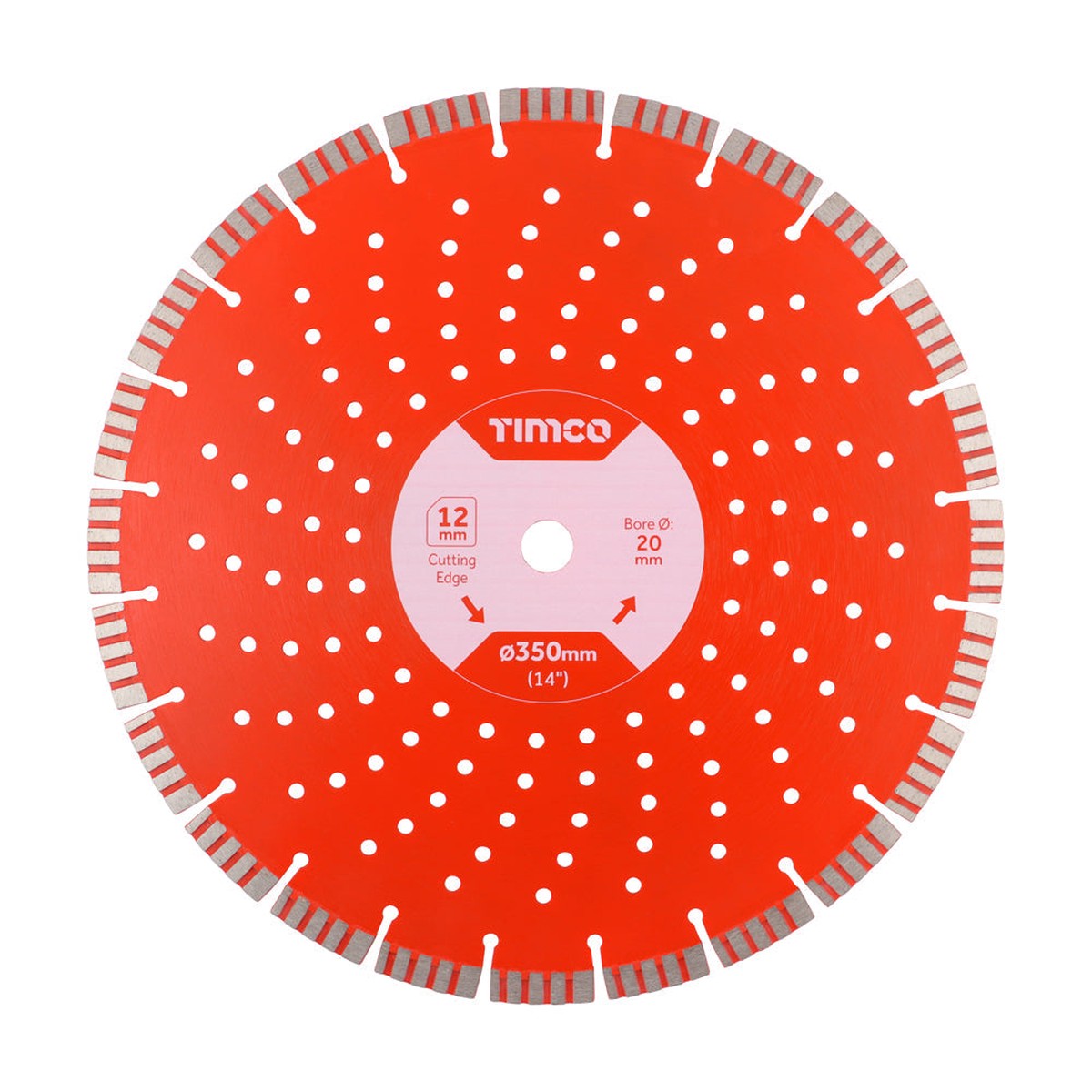 Timco - Premium Diamond Blade - Turbo Segmented 350 x 20.0 (1 Each Box)