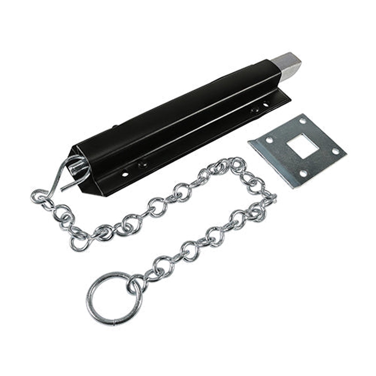 Timco - Spring Chain Bolt - Black 18" (1 Each Plain Bag)