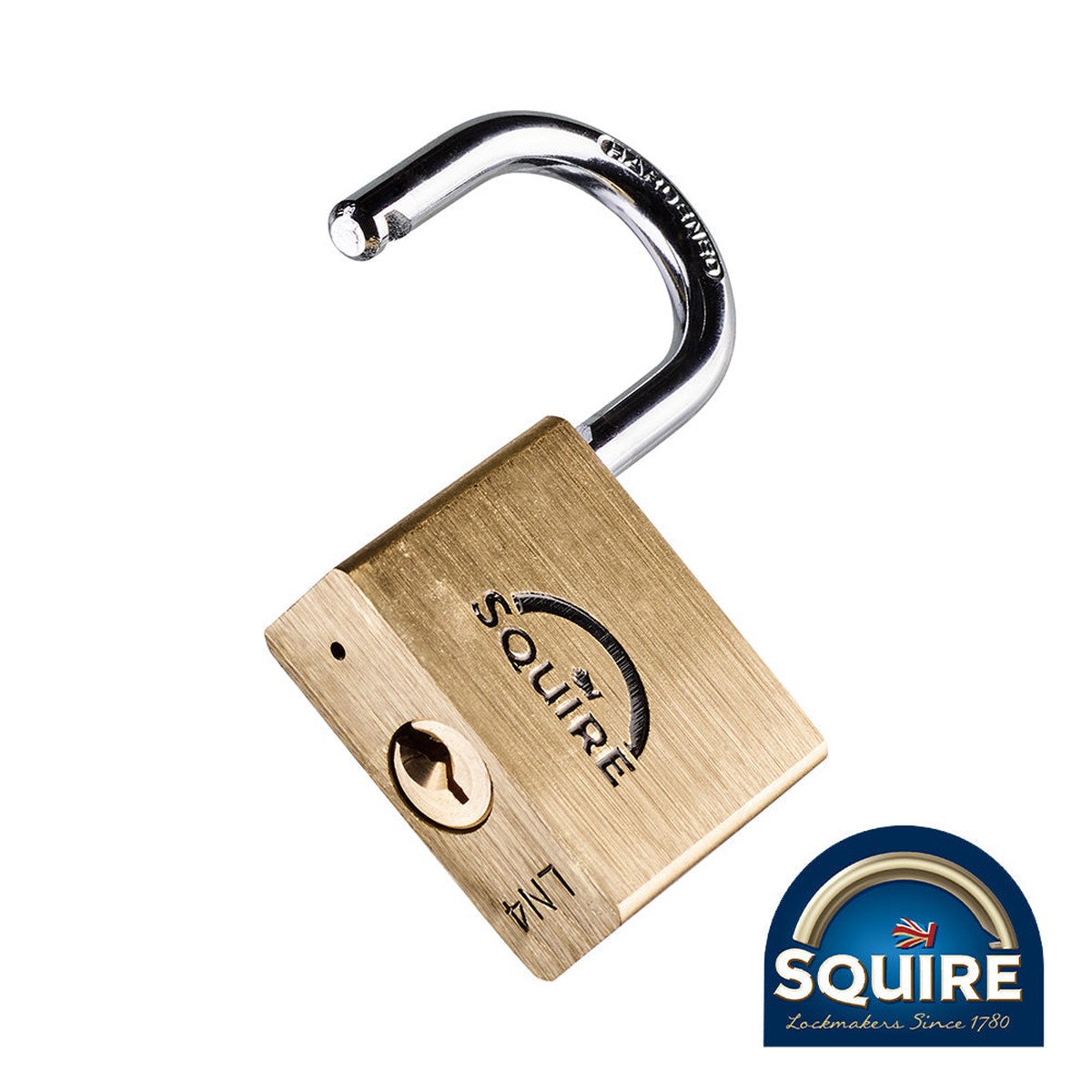 Squire - Premium Brass Lion Padlock - Keyed Alike - LN4 KA2 40mm (1 Each Box)