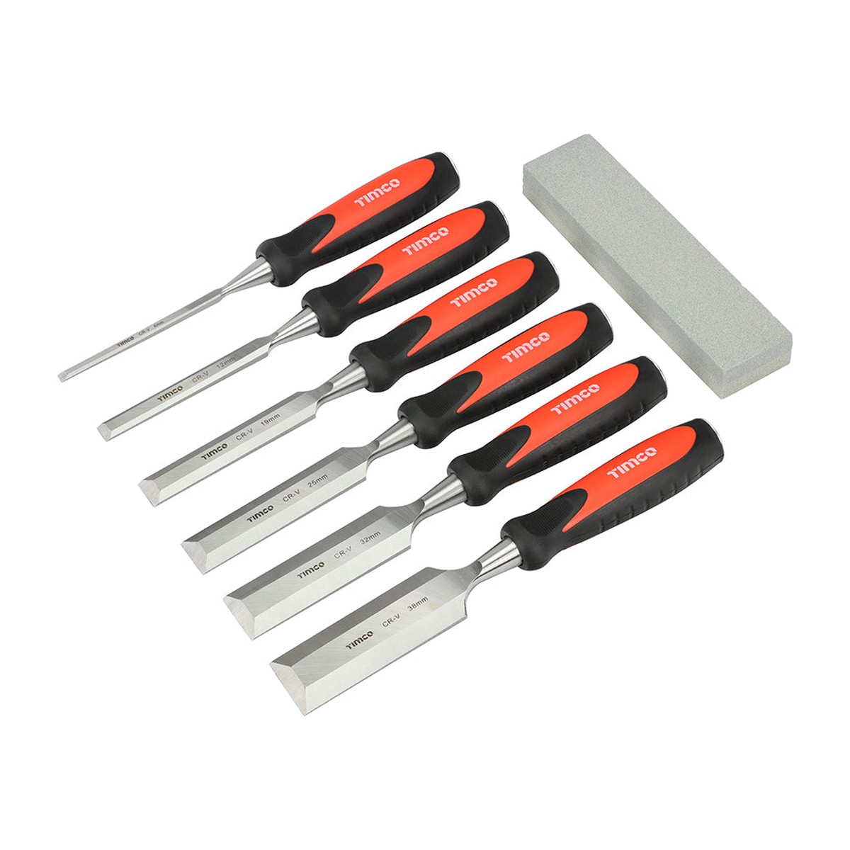 Timco - Bevel Edge Wood Chisel Set 7pcs (7 Pieces Blister Pack)