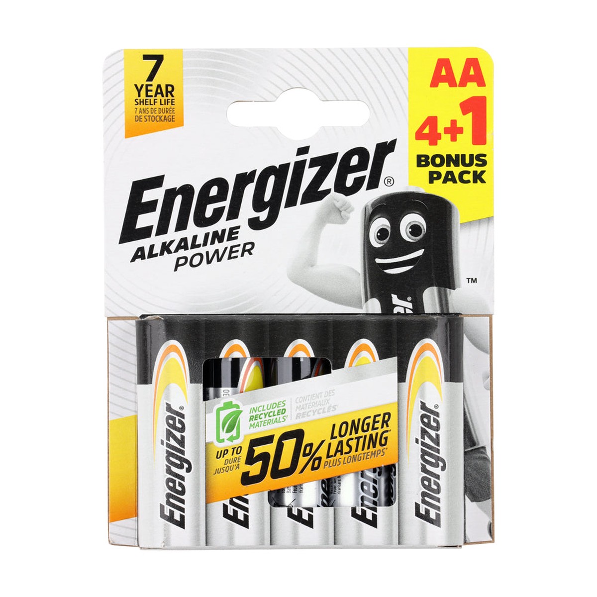Timco - Energizer Alkaline Power Battery AA (5 Pieces Pack)