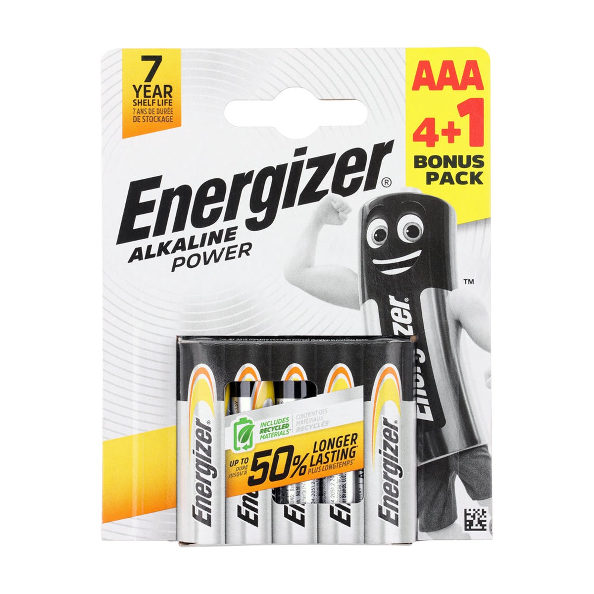 Timco - Energizer Alkaline Power Battery AAA (5 Pieces Pack)