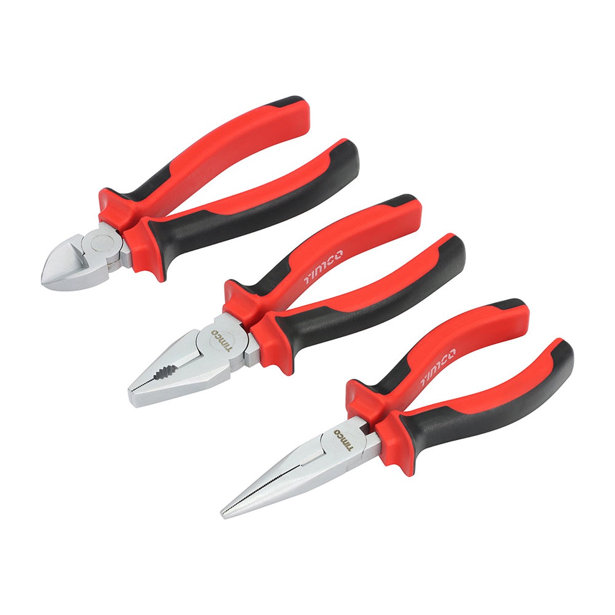Timco - General Purpose Pliers Set 3pcs (3 Pieces Blister Pack)