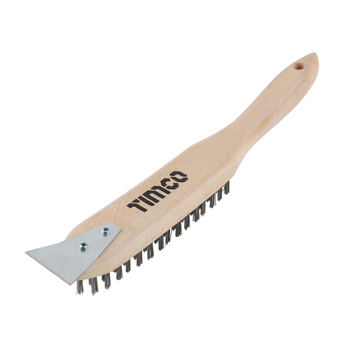 Timco - Scratch Brush with Scraper - Stainless Steel 4 Rowsmm (1 Each Unit)