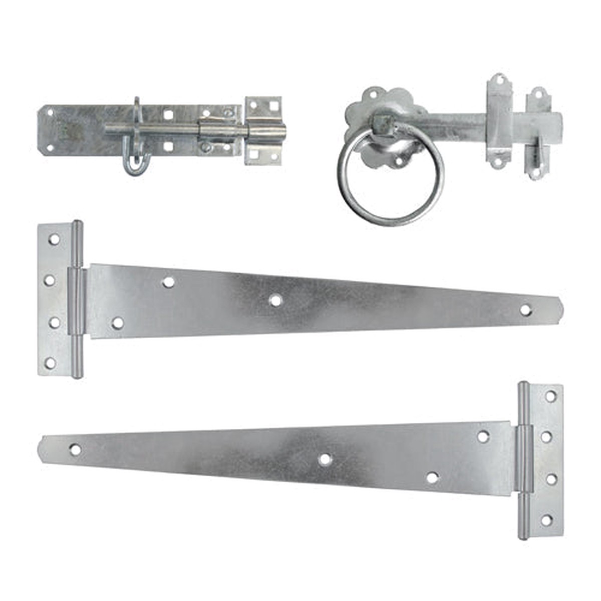 Timco - Side Gate Kit - Ring Latch - Hot Dipped Galvanised 18" (1 Each TIMbag)
