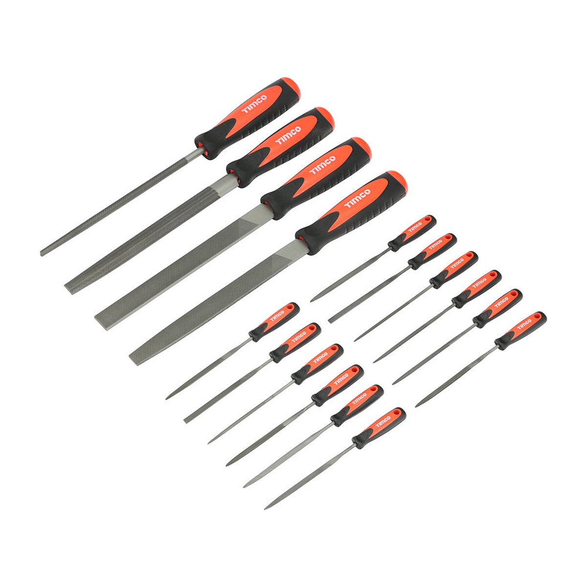 Timco - File & Needle File Set 16pcs (16 Pieces Fabric Case)