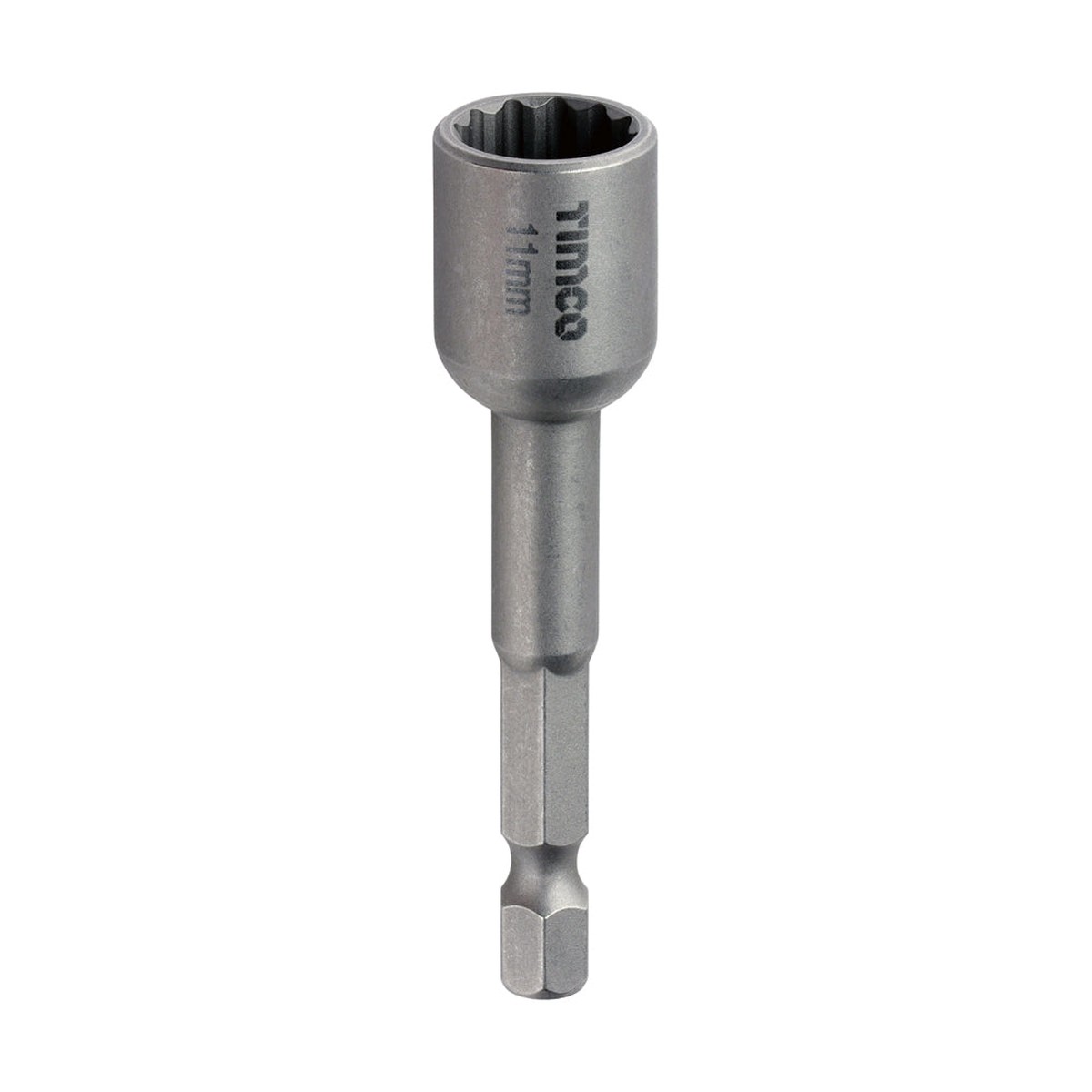 Timco - Magnetic Socket Driver Bit - Bi-Hex 11 x 65 (1 Each Blister Pack)