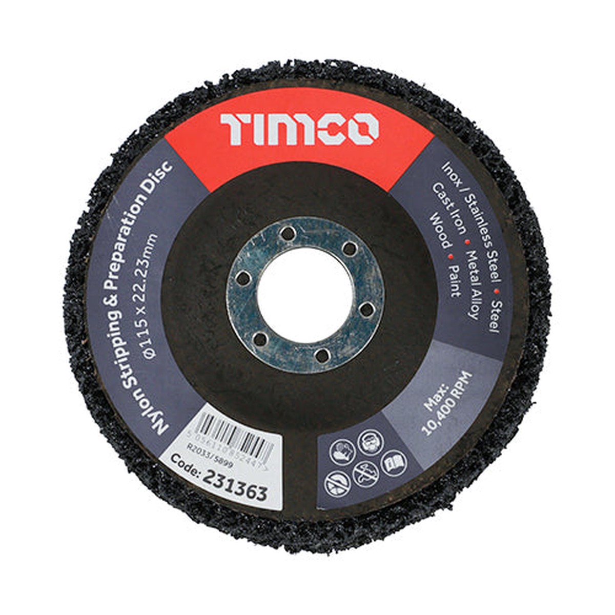 Timco - Nylon Stripping & Preparation Disc 115 x 22.23 (1 Each Pack)