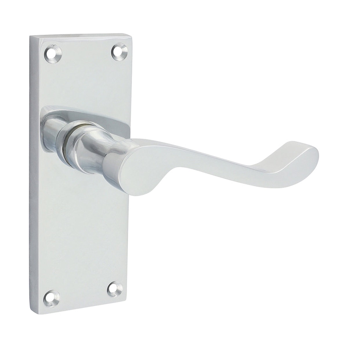 Timco - Victorian Scroll Latch Handles - Polished Chrome 114 x 42 (1 Pairs Blister Pack)