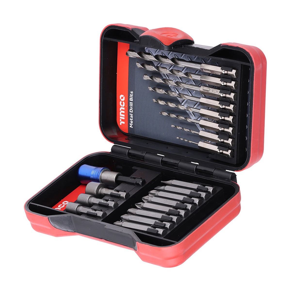 Timco - Driver Bit & Ground Jobber Drill Bit Set 20pcs (20 Pieces Case)