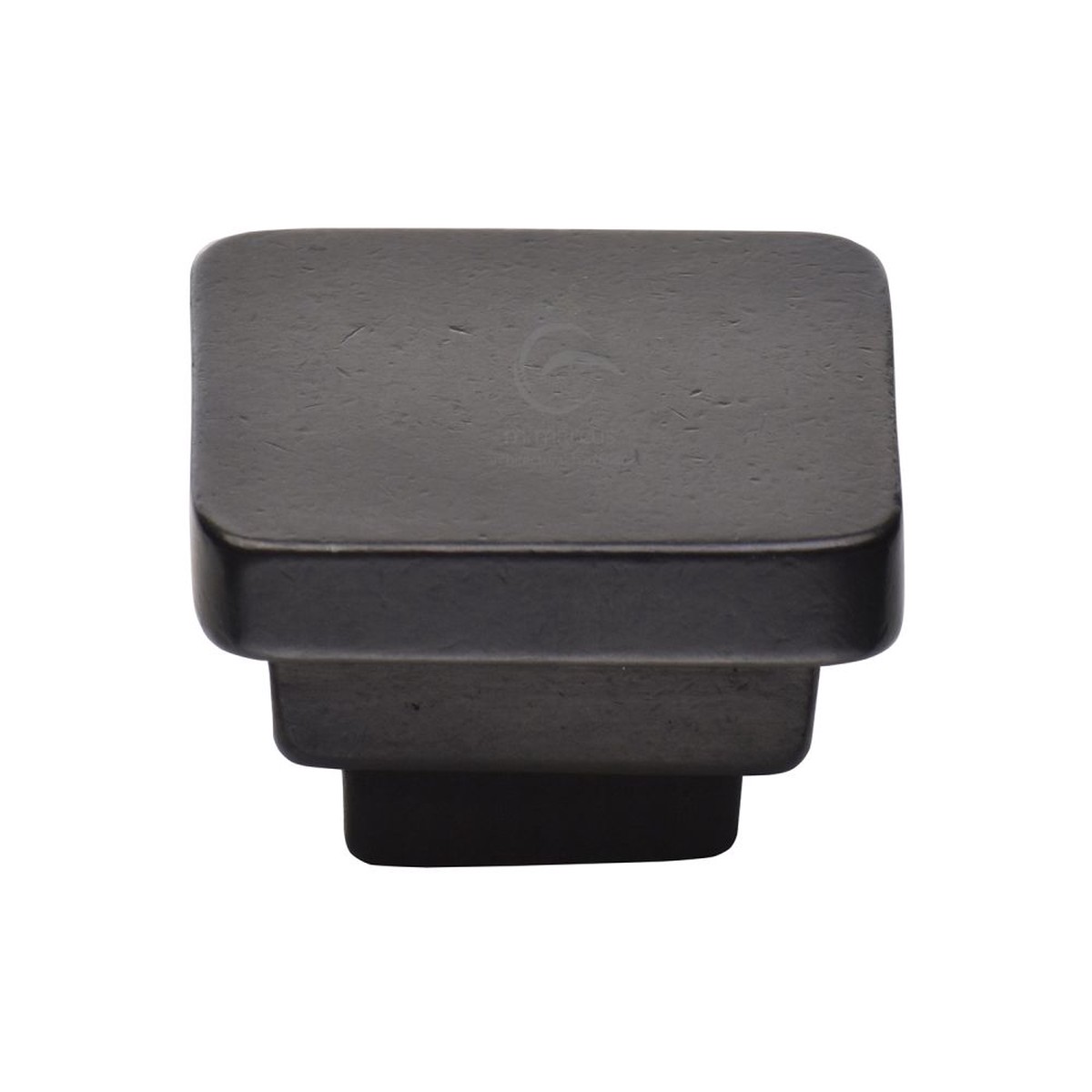 M.Marcus - Rustic Dark Bronze Cabinet Knob Square Stepped Design 38mm