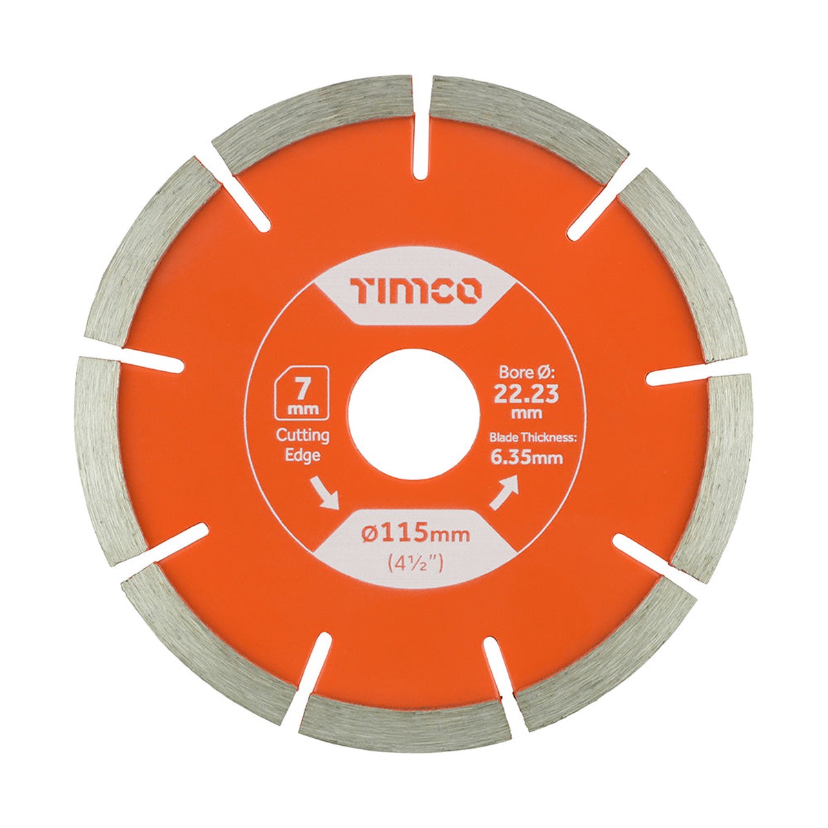 Timco - Mortar Raking Diamond Blade - Segmented 115 x 22.2 (1 Each Box)