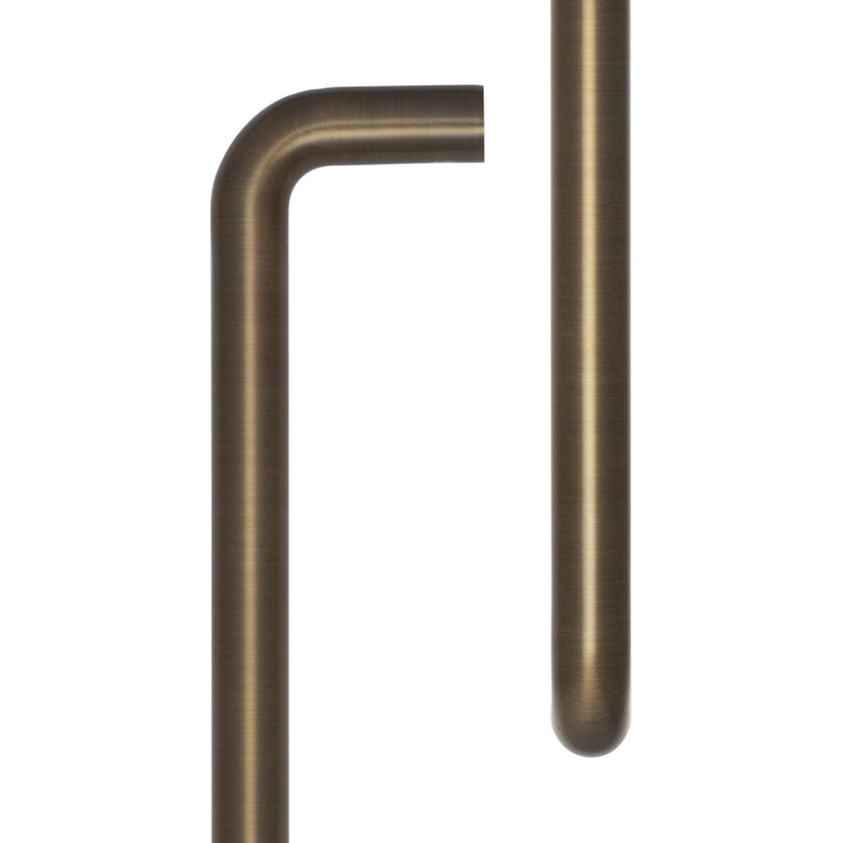 CRES - 425mm Bolt Through Antique Brass D Shape Pull Handle