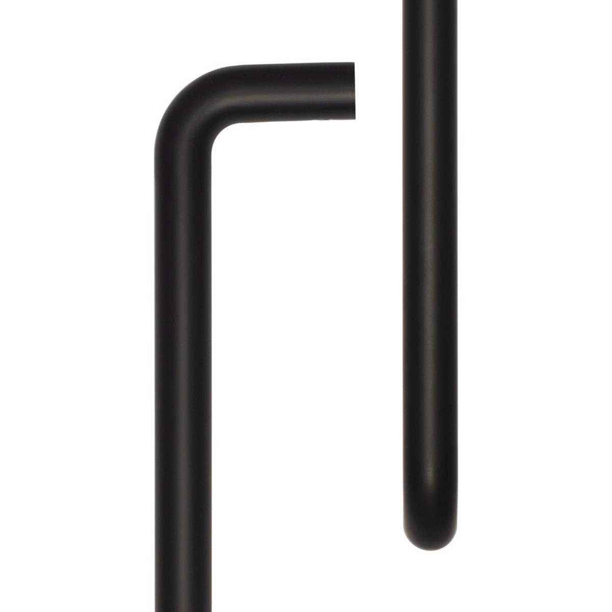 CRES - 425mm Face Fix Black D Shape Pull Handle