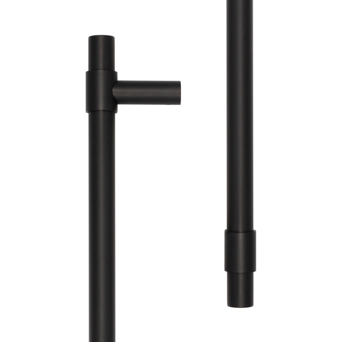 CRES - 425mm Face Fix Black T-Bar Pull Handle