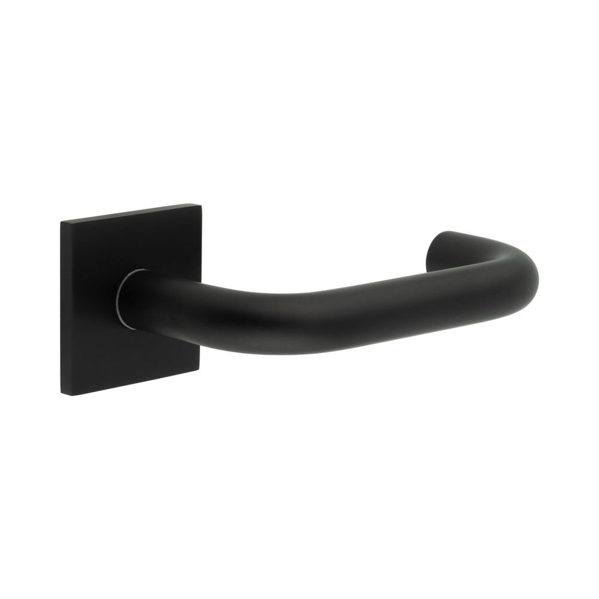 CRES - CR-106 Black Fixed Dead Square Rose Door Handle