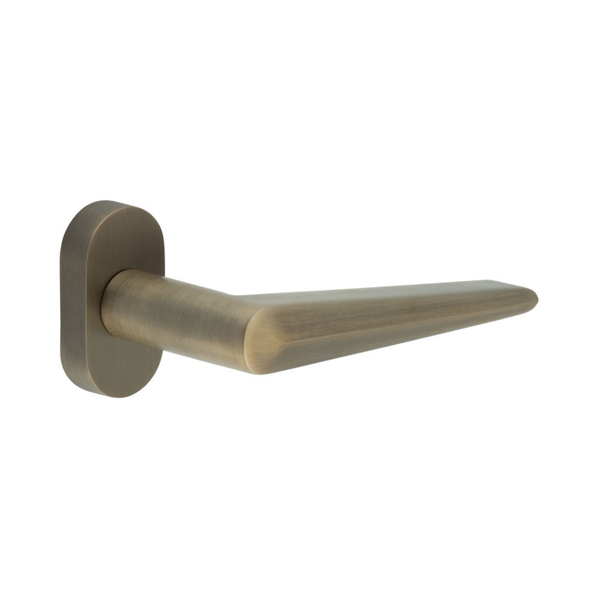 CRES - CR-107 Antique Brass Multi Point Oval Rose Door Handle