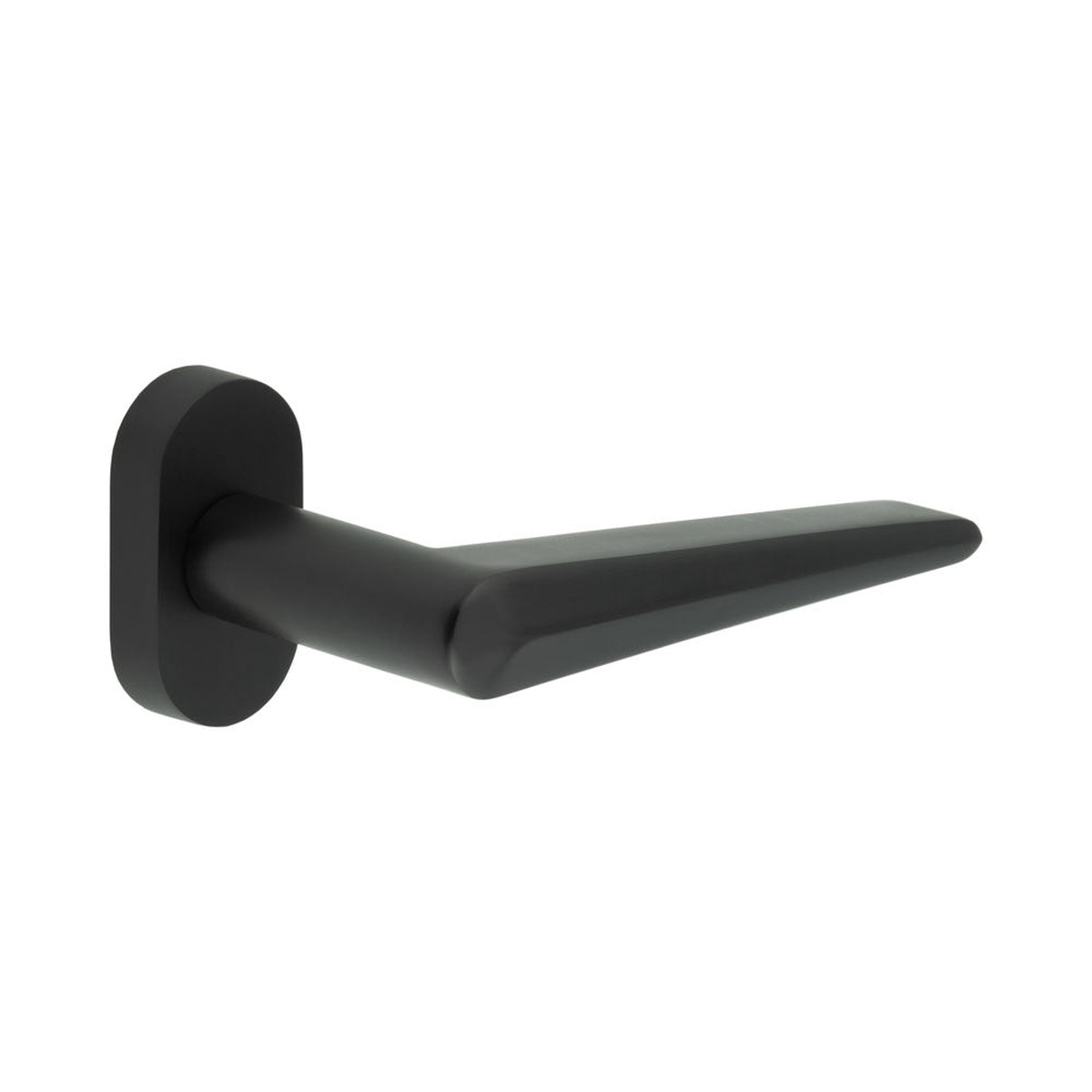CRES - CR-107 Black Multi Point Oval Rose Door Handle
