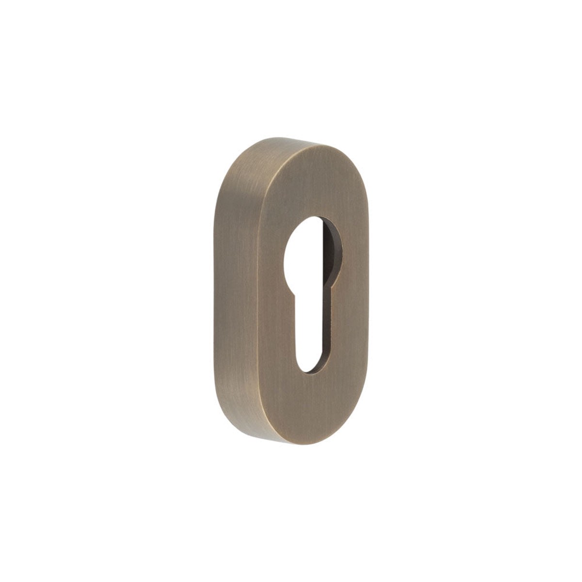 CRES - Oval Antique Brass Euro Escutcheon