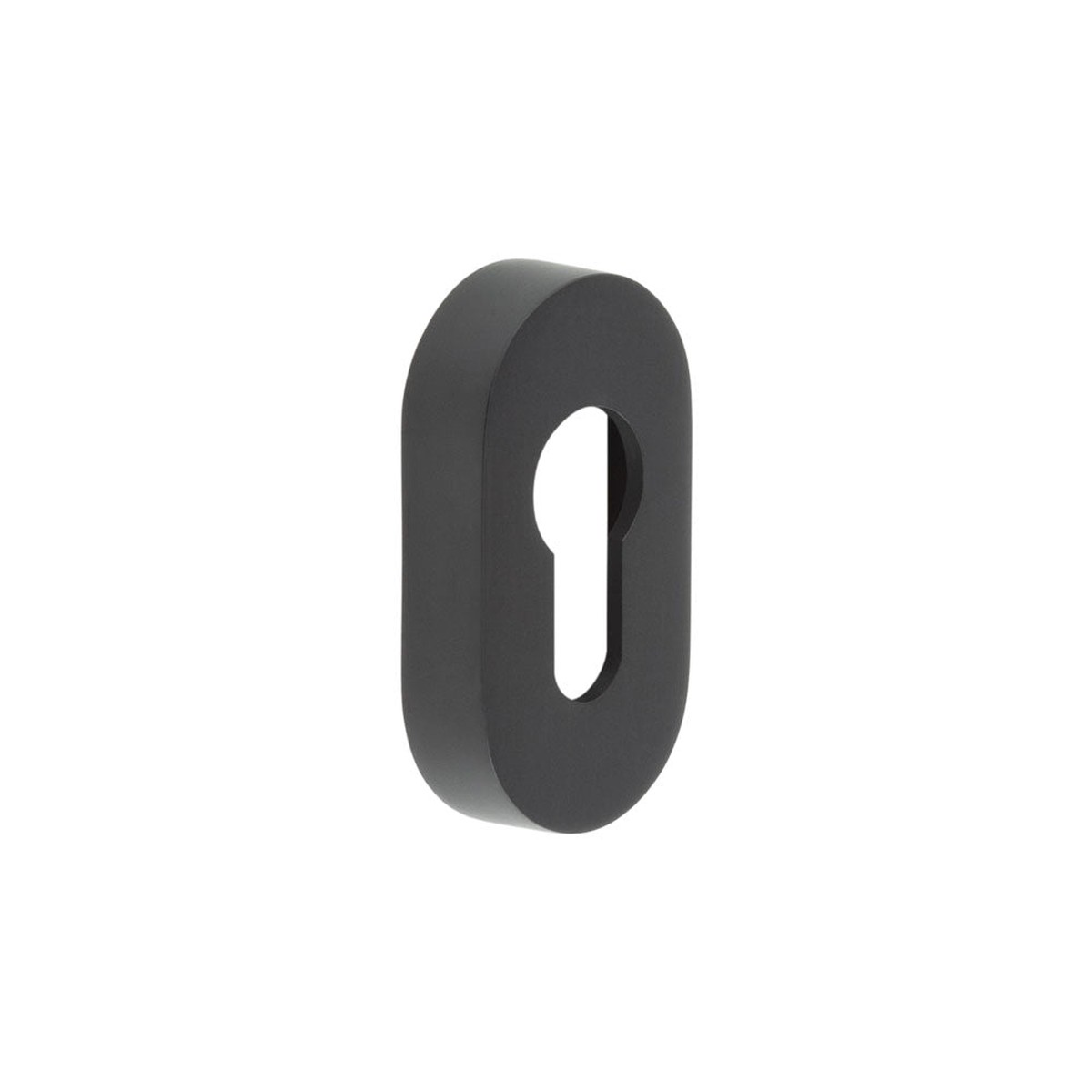 CRES - Oval Black Euro Escutcheon