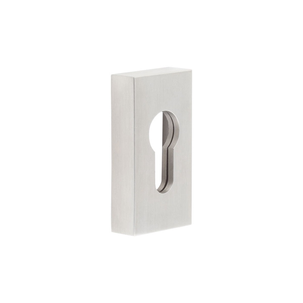 CRES - Rectangular Satin Stainless Steel Euro Escutcheon