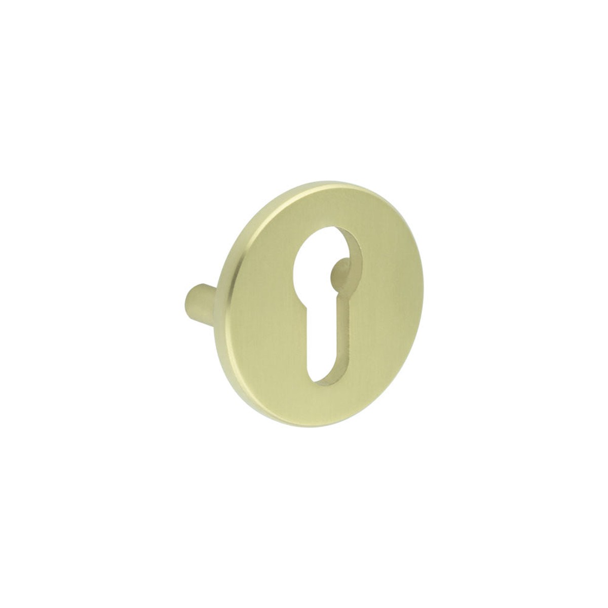 CRES - Satin Brass Euro Escutcheon Lug Fixed