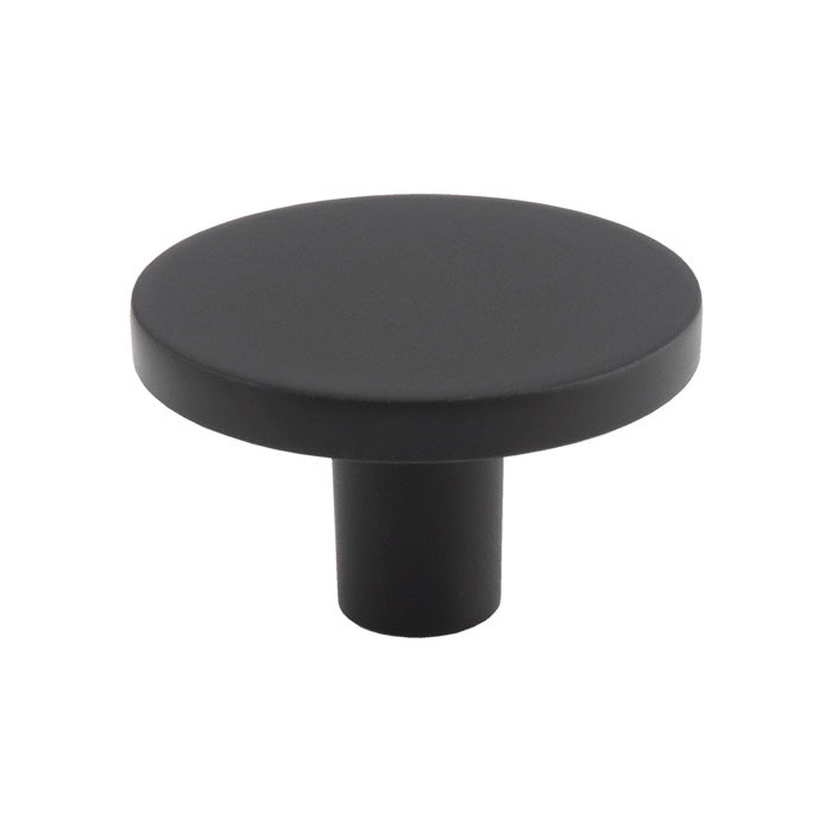 FTD - Circular Cupboard Knob Black 41mm