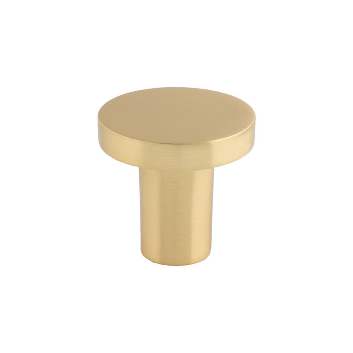 FTD - Circular Cupboard Knob Satin Brass 26mm