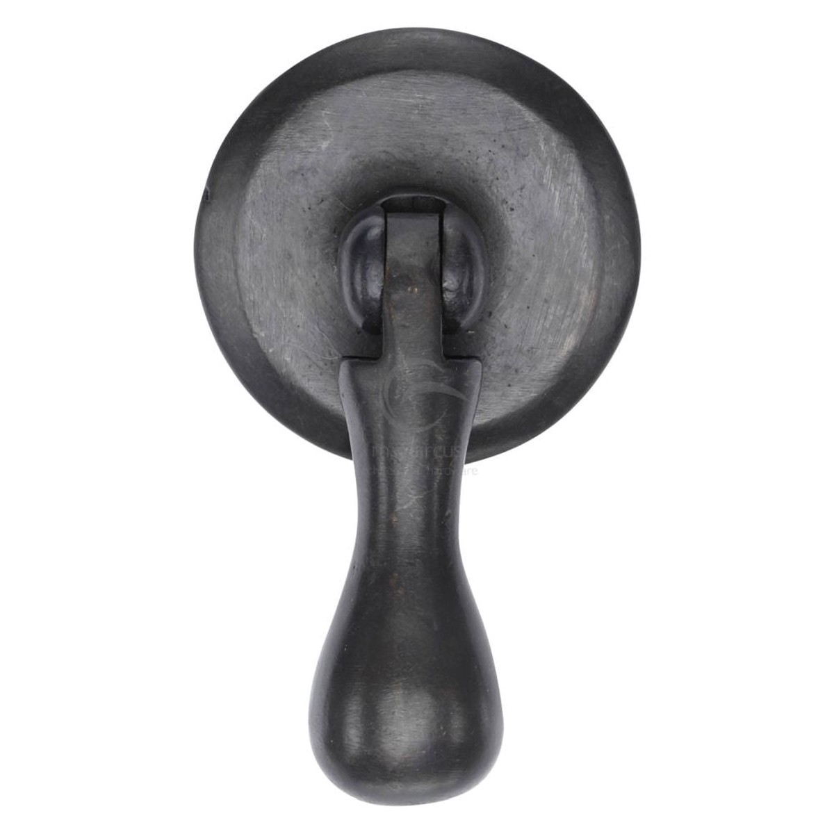 M.Marcus - Rustic Dark Bronze Cabinet Drop Pull On Round Plate