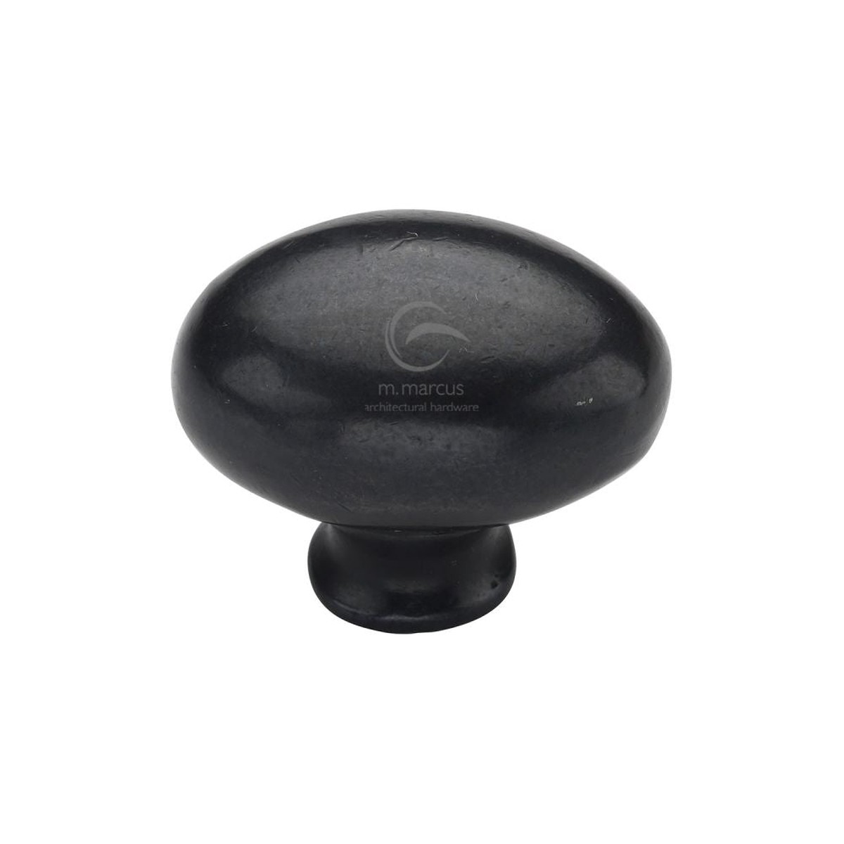 M.Marcus - Rustic Dark Bronze Cabinet Knob Oval Design 32mm