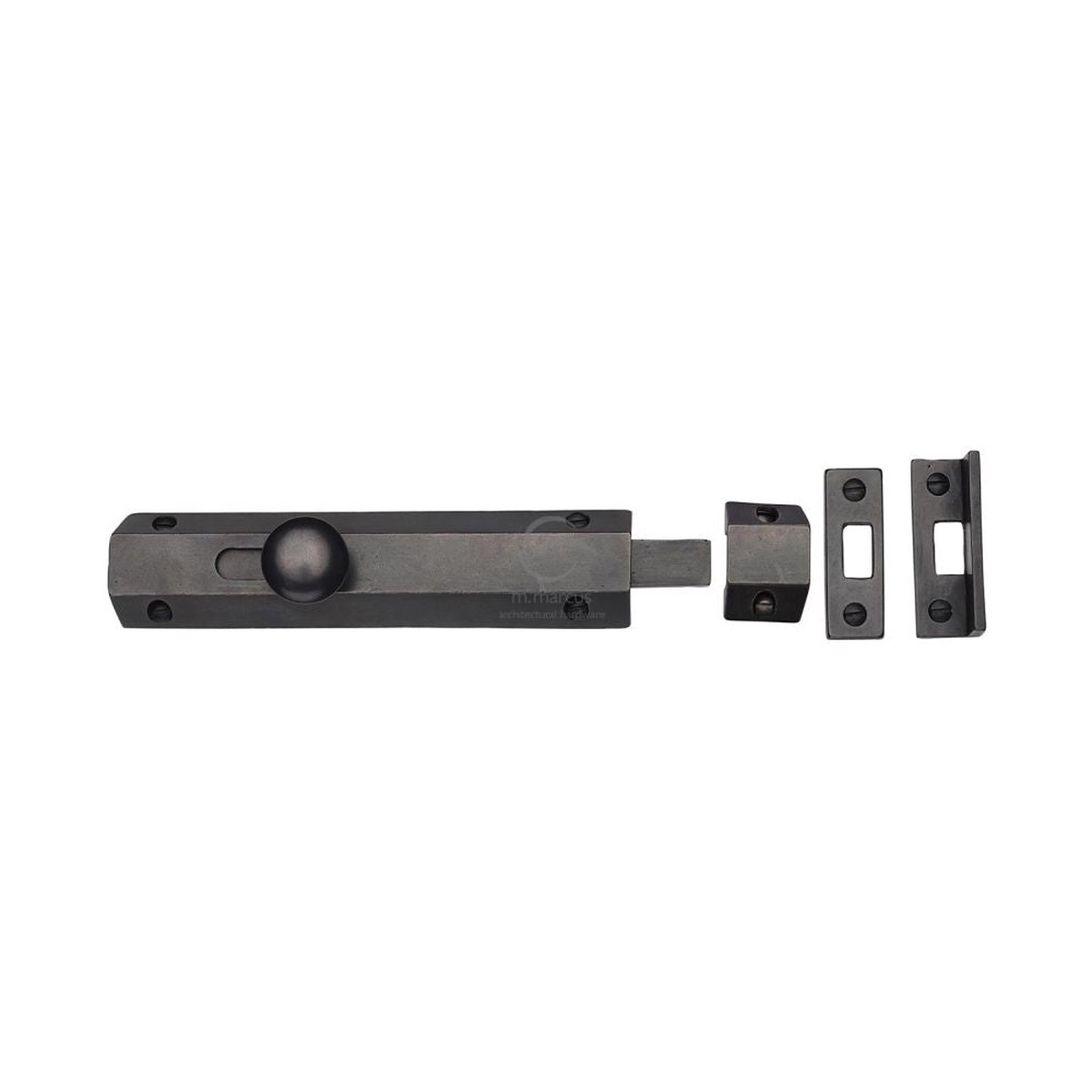 M.Marcus - Rustic Dark Bronze Door Bolt Flat 6"