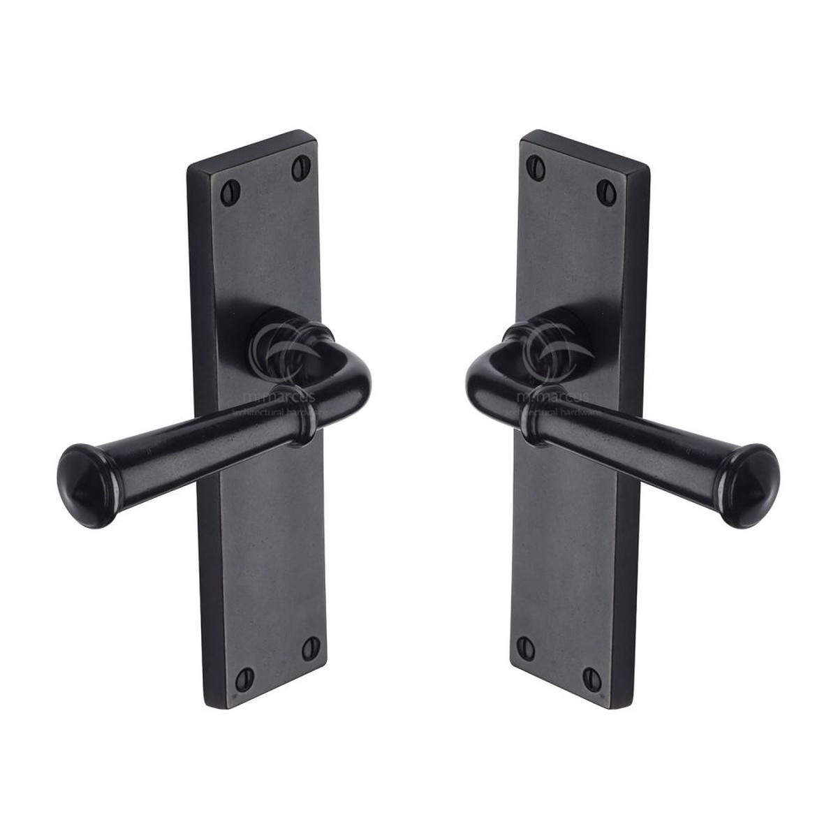 M.Marcus - Rustic Dark Bronze Door Handle Lever Latch Ashfield Design