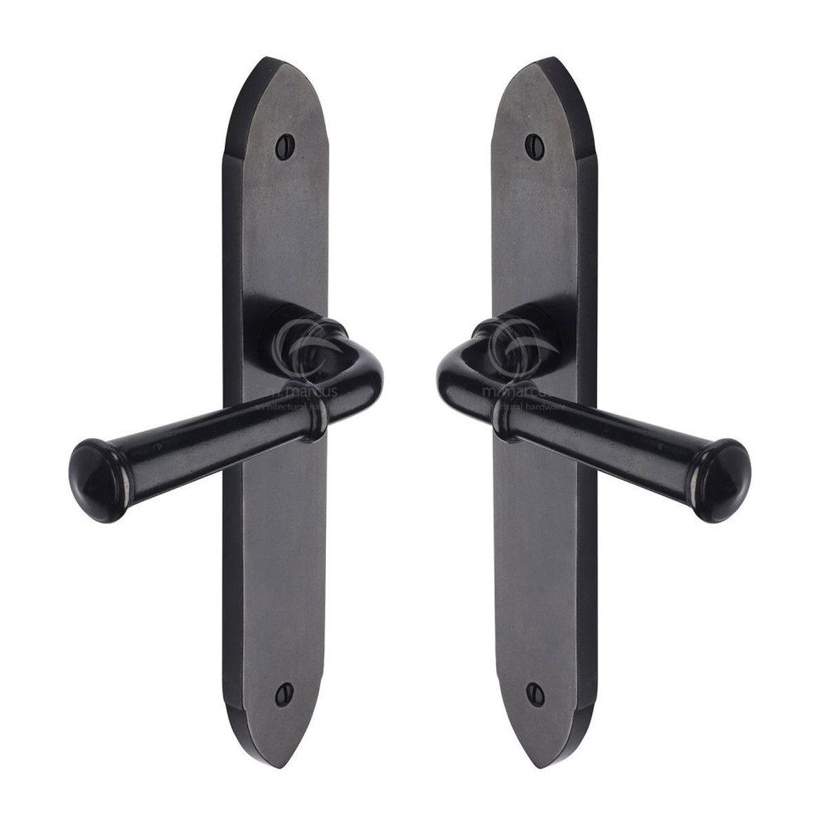 M.Marcus - Rustic Dark Bronze Door Handle Lever Latch Hadley Design