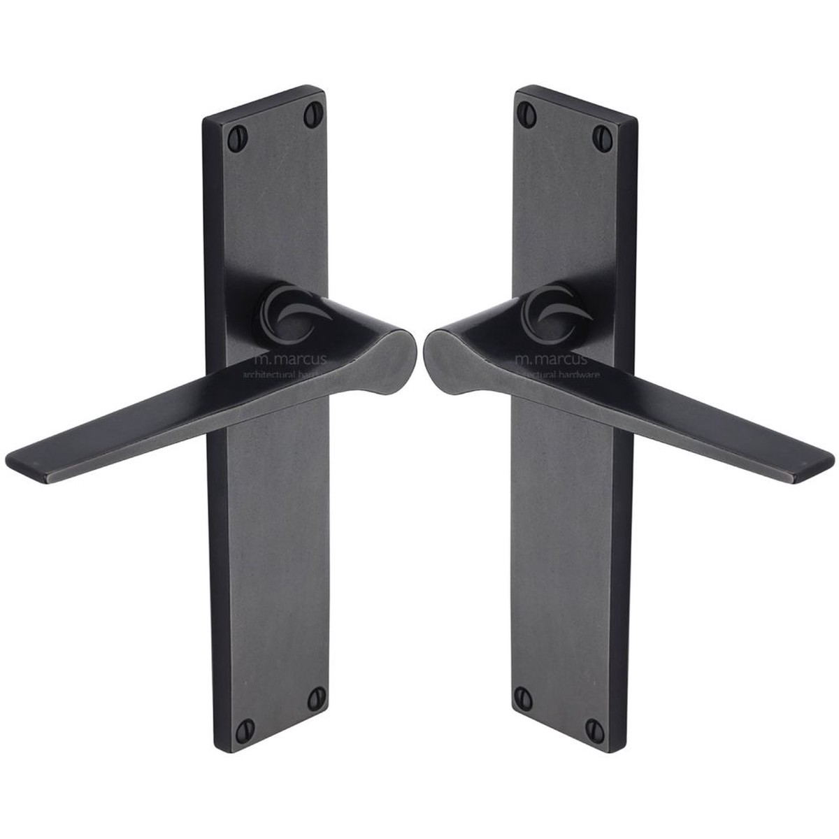 M.Marcus - Rustic Dark Bronze Door Handle Lever Lock Gio Design