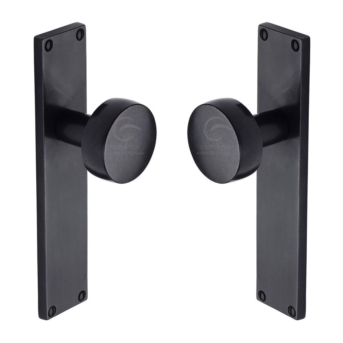 M.Marcus - Rustic Dark Bronze Door Mortice Knob Lever Latch Olympic Design