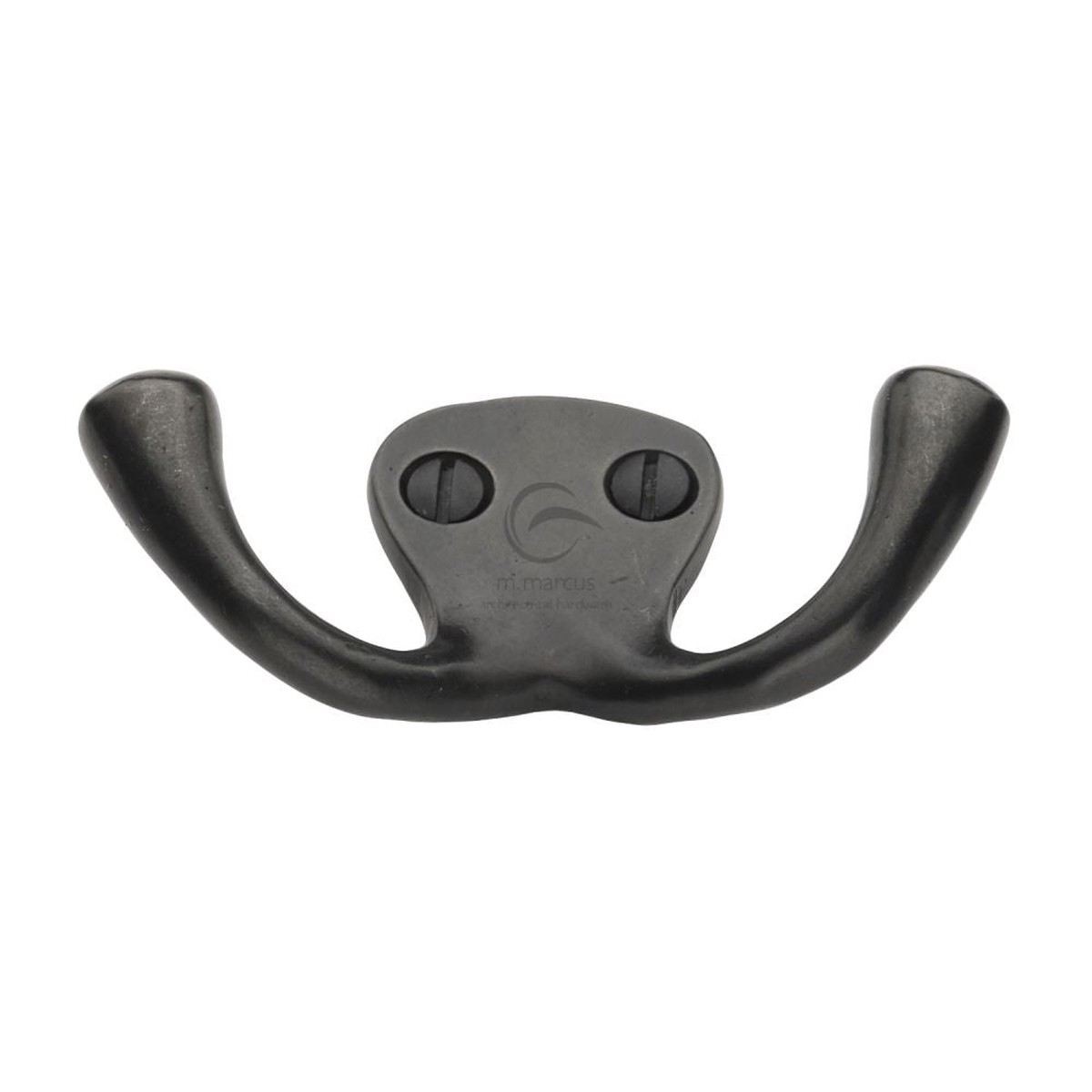 M.Marcus - Rustic Dark Bronze Double Coat Hook
