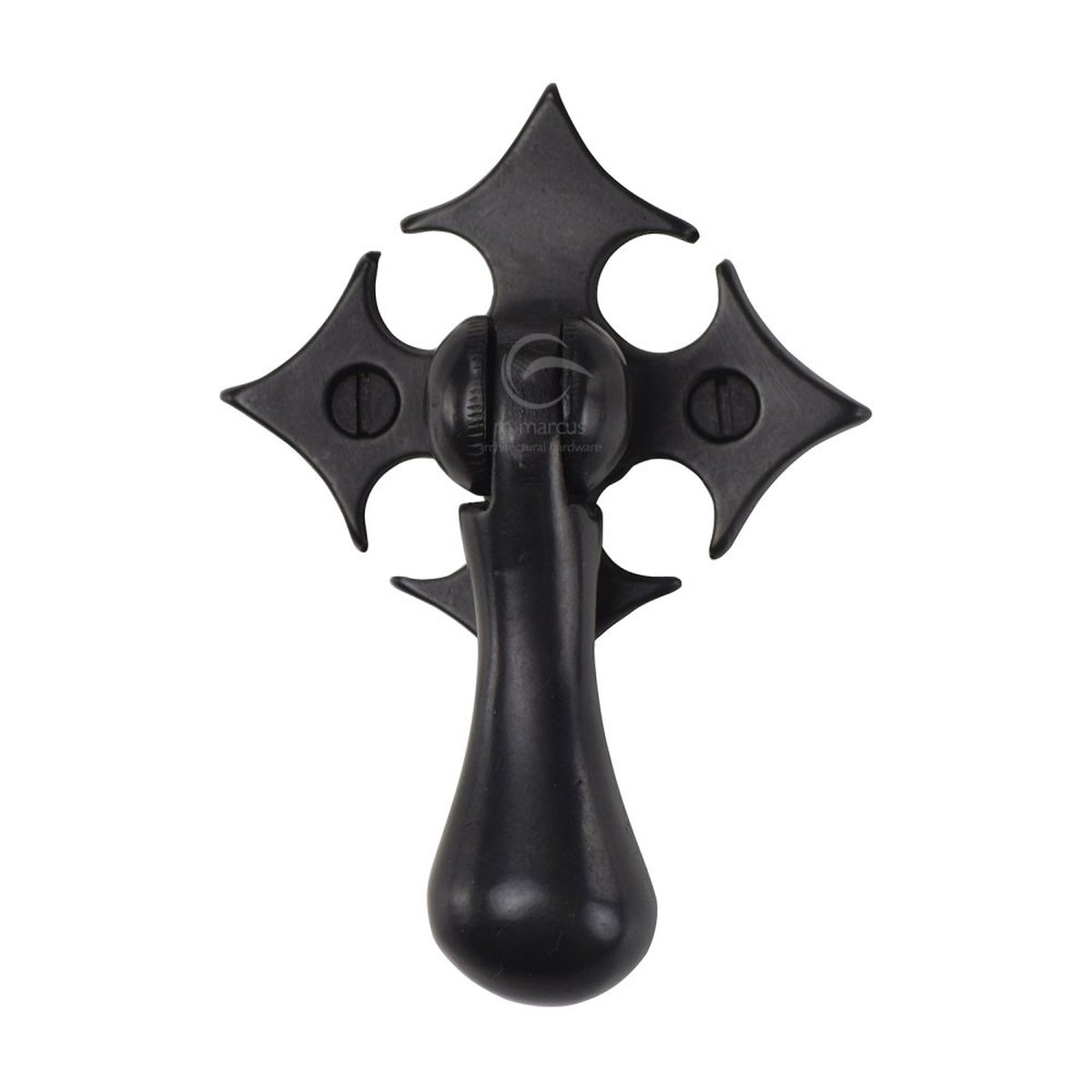 M.Marcus - Rustic Dark Bronze Fleur-De-Lys Cabinet Drop Pull