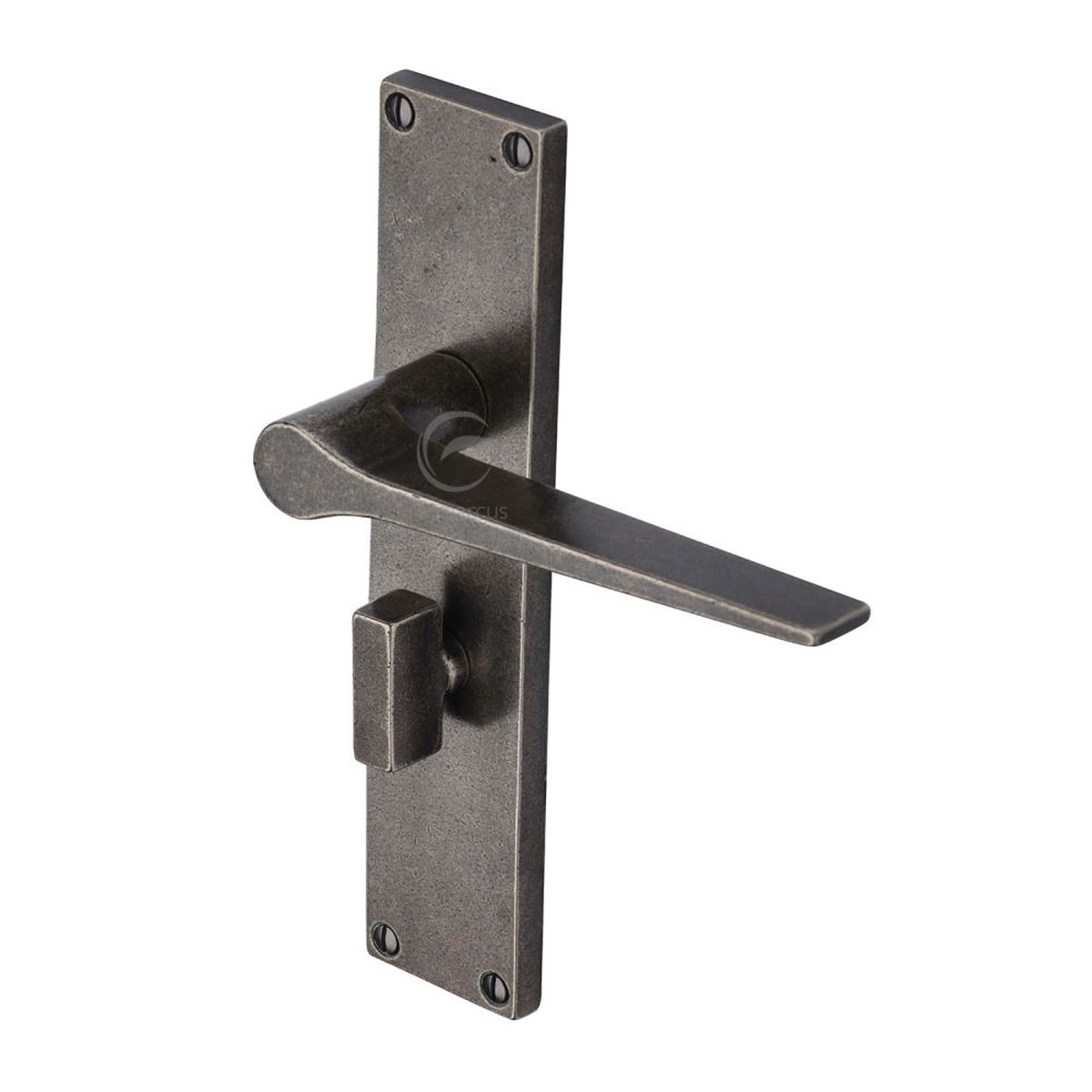 M.Marcus - Rustic Pewter Door Handle Bathroom Set Gio Design