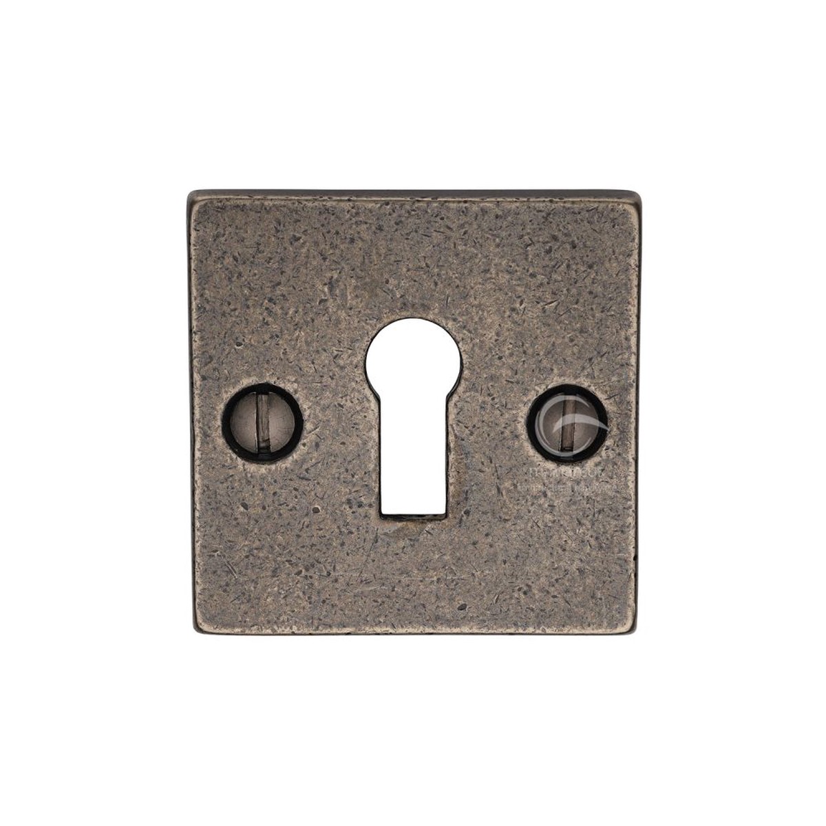 M.Marcus - Rustic Pewter Key Escutcheon Square