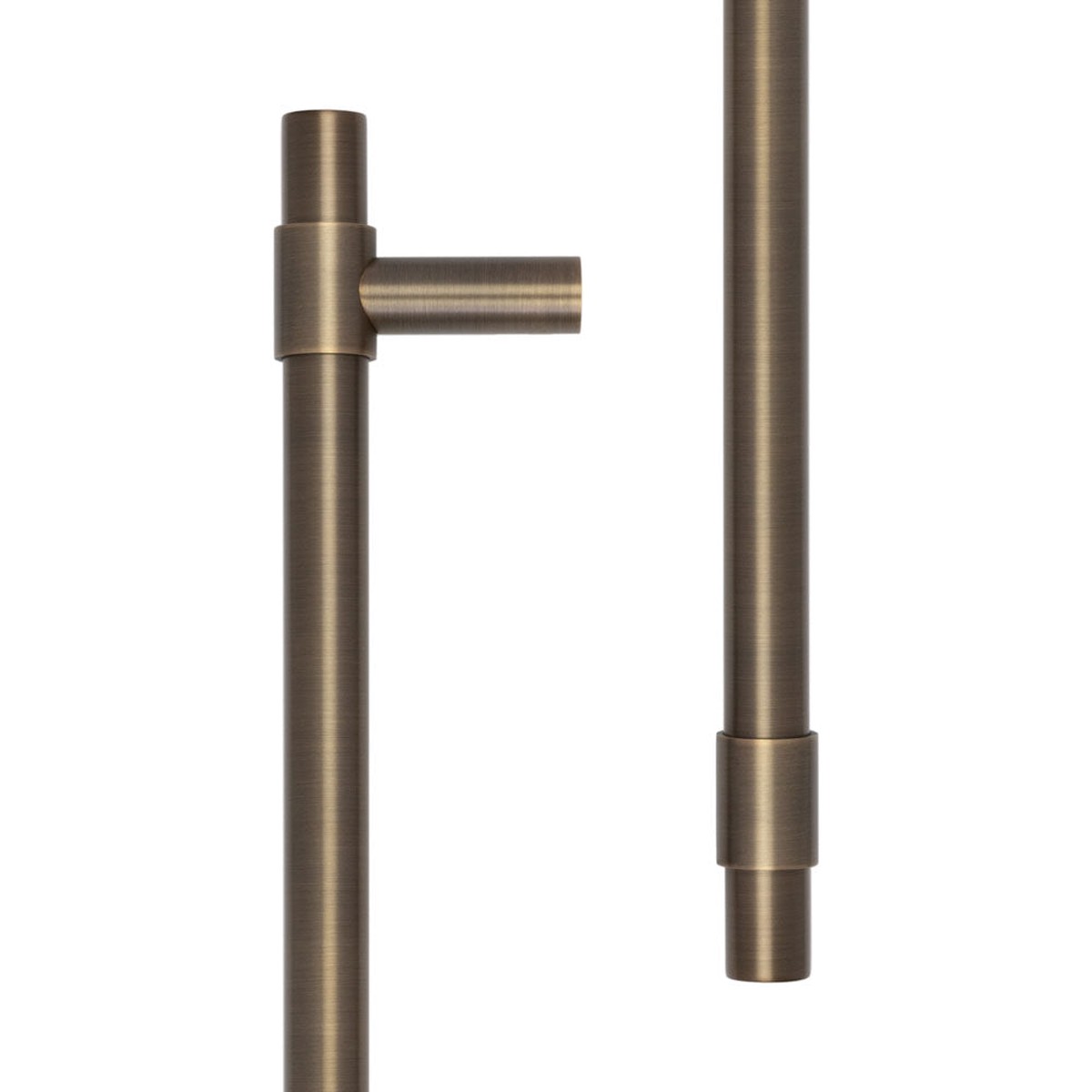 CRES - 425mm Face Fix Antique Brass T-Bar Pull Handle