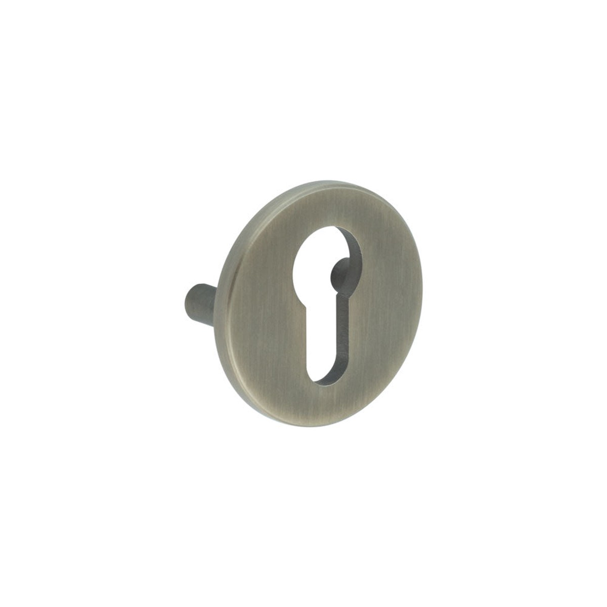 CRES - Antique Brass Euro Escutcheon Lug Fixed
