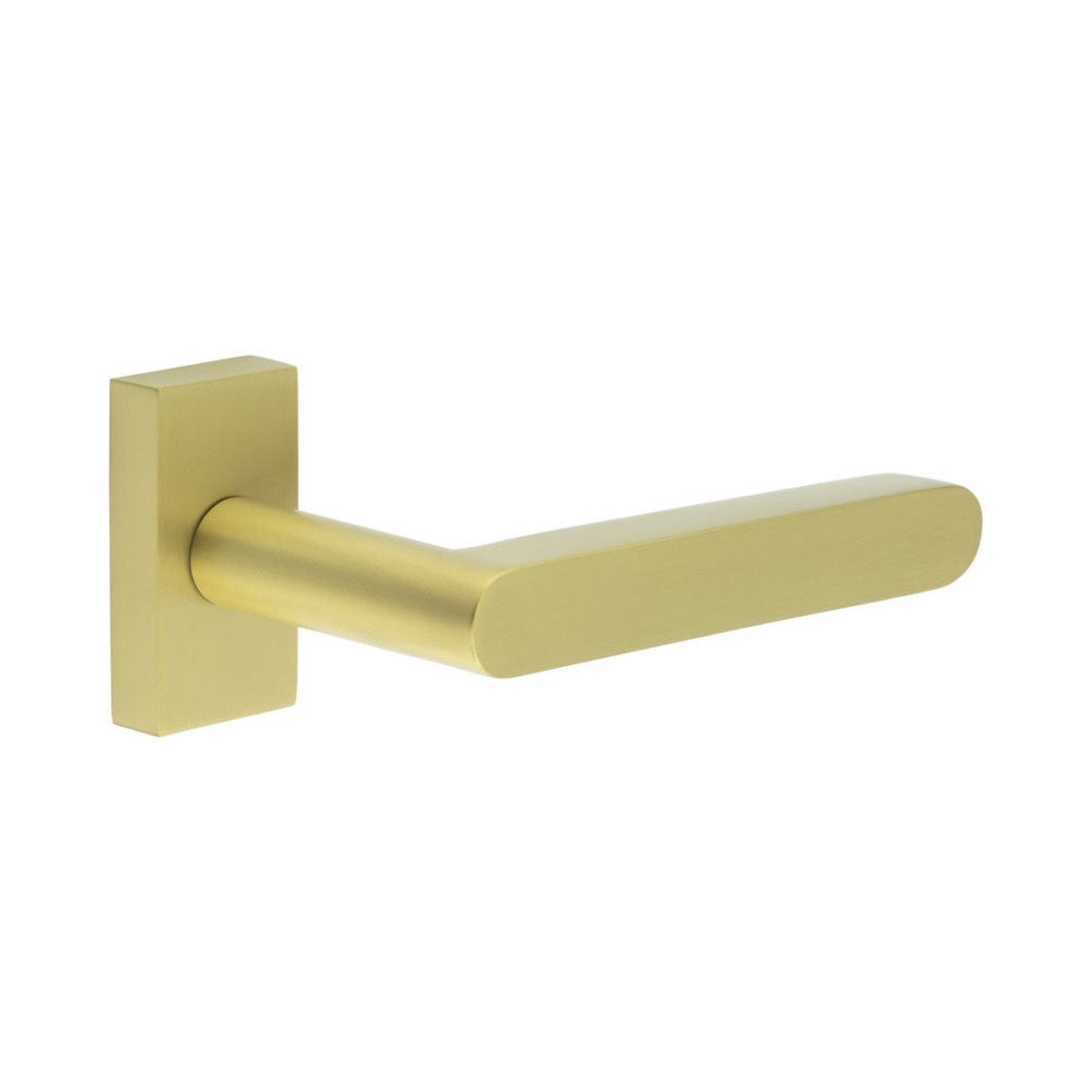 CRES - CR-101 Satin Brass Multi Point Rectangular Rose Door Handle