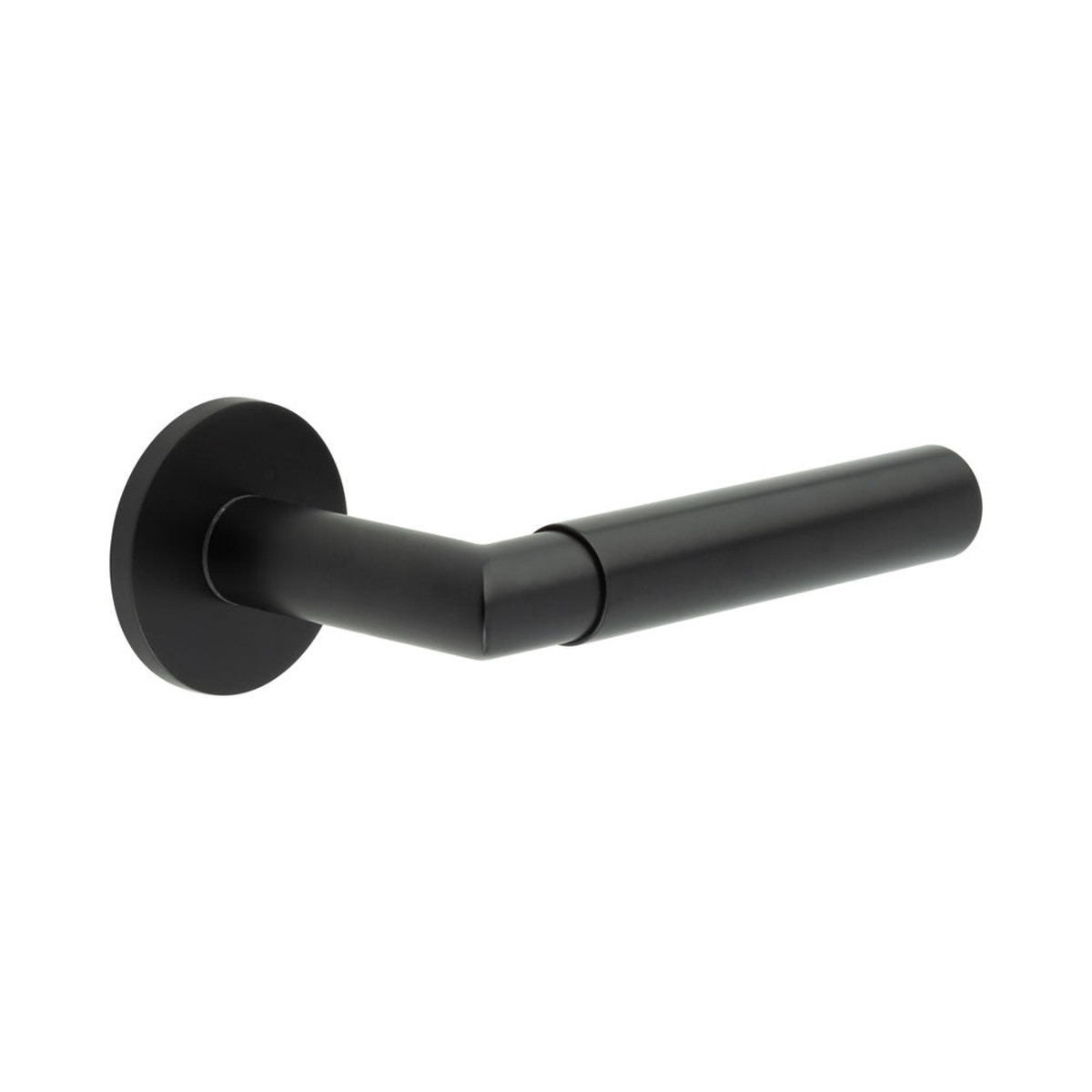 CRES - CR-102 Black Sprung Round Rose Door Handle