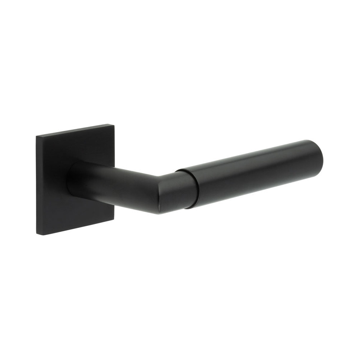 CRES - CR-102 Black Sprung Square Rose Door Handle