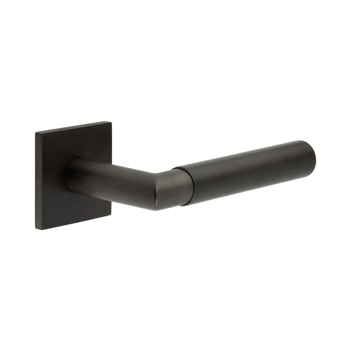 CRES - CR-102 Dark Bronze Fixed Dead Square Rose Door Handle