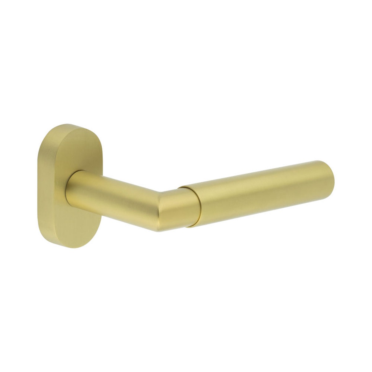 CRES - CR-102 Satin Brass Multi Point Oval Rose Door Handle