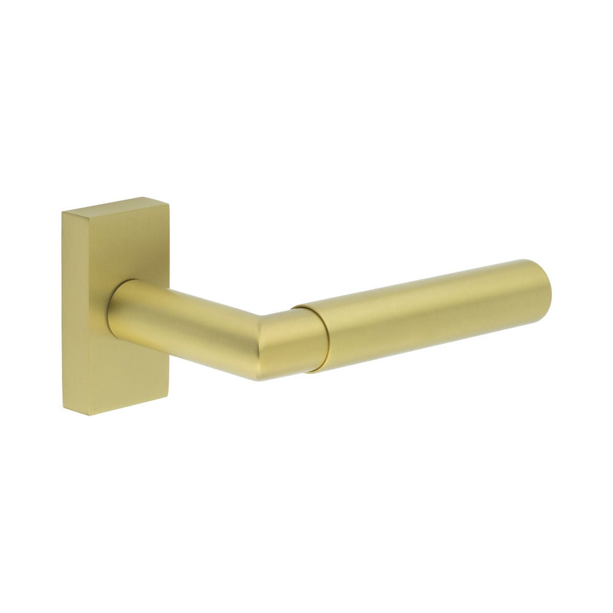 CRES - CR-102 Satin Brass Multi Point Rectangular Rose Door Handle