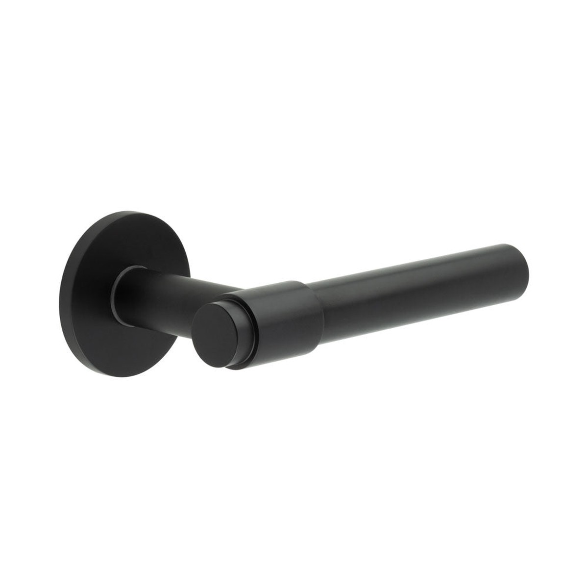 CRES - CR-103 Black Sprung Round Rose Door Handle
